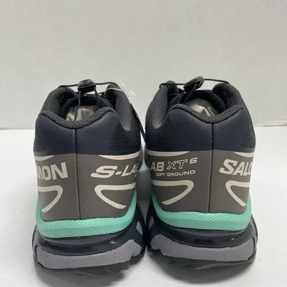Salomon XT-6 Nine Iron Waterfall L47620500 Size 13 Black Hiking Trail Running